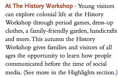 History workshop highlight